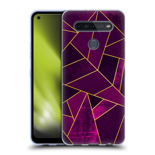 Elisabeth Fredriksson Stone Collection Purple Soft Gel Case for LG K51S