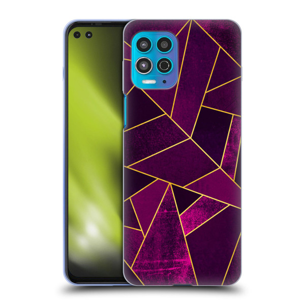 Elisabeth Fredriksson Stone Collection Purple Soft Gel Case for Motorola Moto G100