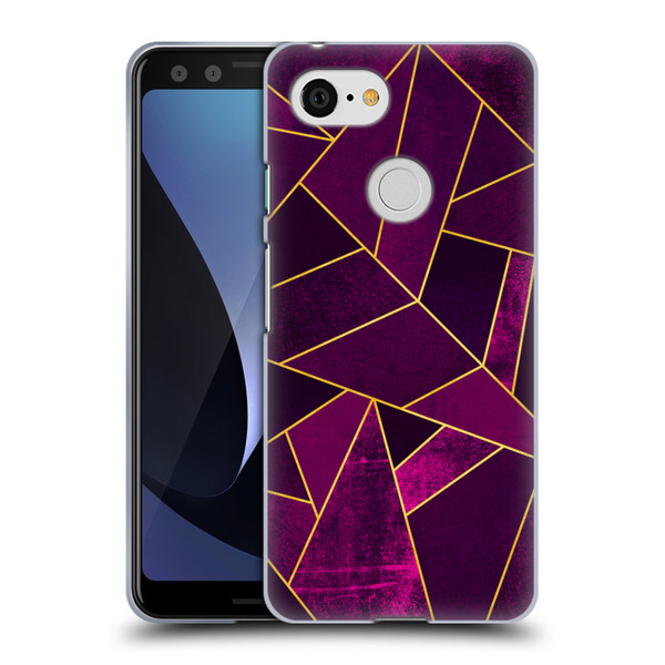 Elisabeth Fredriksson Stone Collection Purple Soft Gel Case for Google Pixel 3