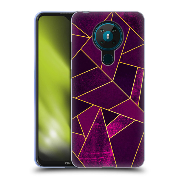 Elisabeth Fredriksson Stone Collection Purple Soft Gel Case for Nokia 5.3