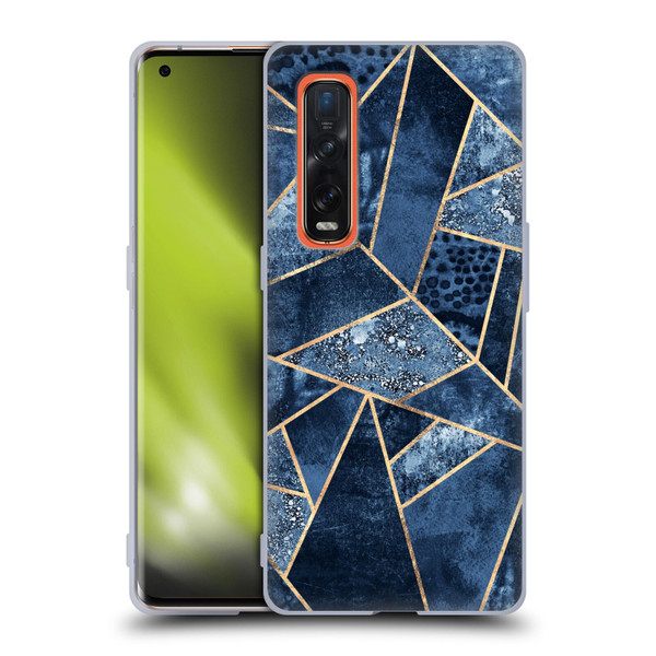 Elisabeth Fredriksson Stone Collection Blue Soft Gel Case for OPPO Find X2 Pro 5G