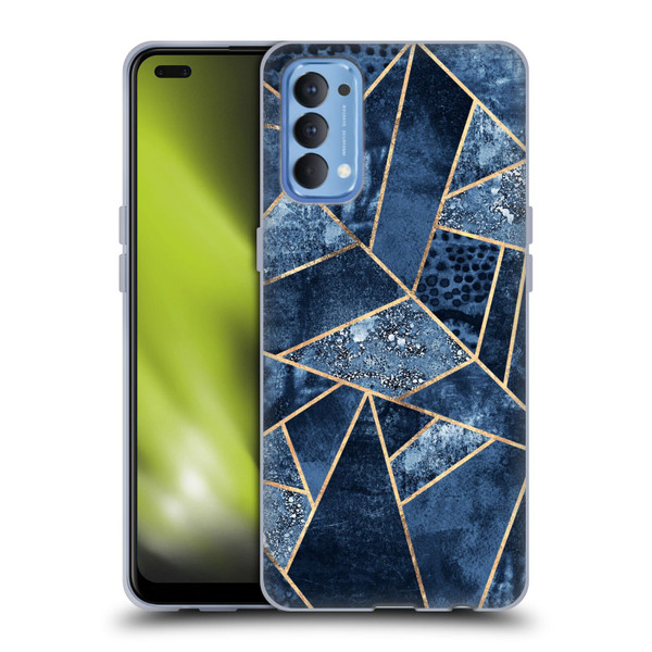 Elisabeth Fredriksson Stone Collection Blue Soft Gel Case for OPPO Reno 4 5G
