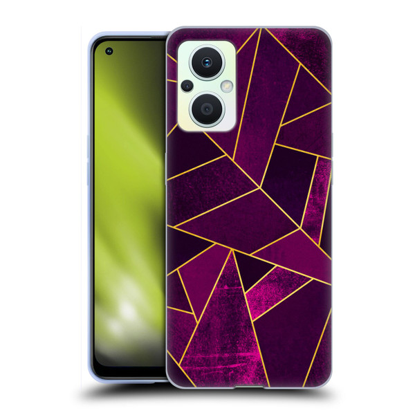 Elisabeth Fredriksson Stone Collection Purple Soft Gel Case for OPPO Reno8 Lite