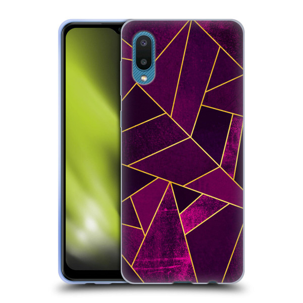 Elisabeth Fredriksson Stone Collection Purple Soft Gel Case for Samsung Galaxy A02/M02 (2021)