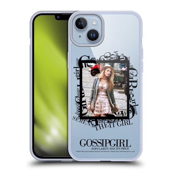Gossip Girl Graphics Serena Soft Gel Case for Apple iPhone 14 Plus & MagSafe