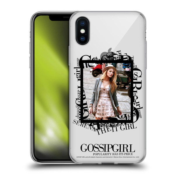 Gossip Girl Graphics Serena Soft Gel Case for Apple iPhone X / iPhone XS