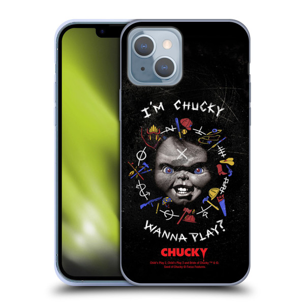 Child's Play Key Art Wanna Play Grunge Soft Gel Case for Apple iPhone 14