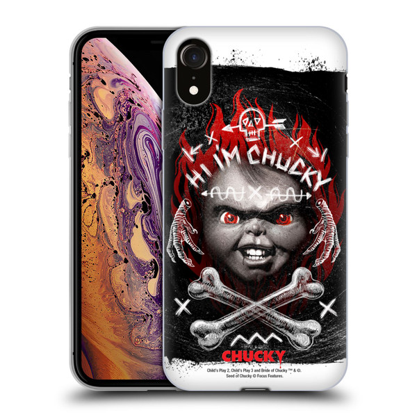 Child's Play Key Art Hi I'm Chucky Grunge Soft Gel Case for Apple iPhone XR