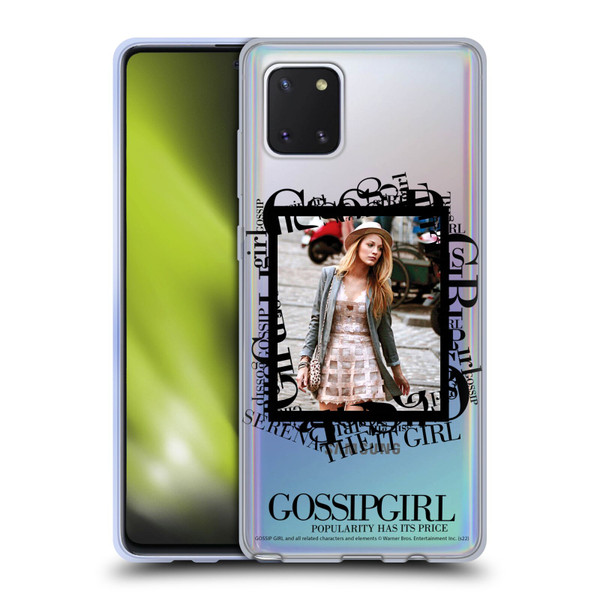 Gossip Girl Graphics Serena Soft Gel Case for Samsung Galaxy Note10 Lite