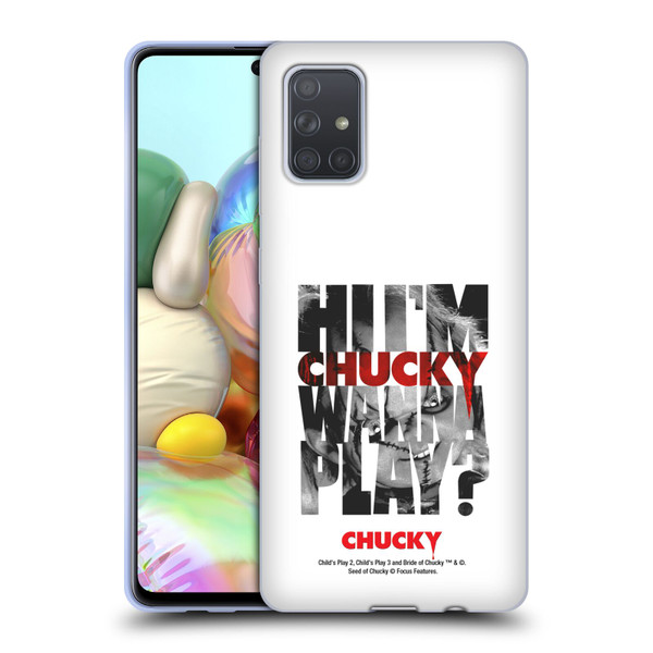 Child's Play Key Art Wanna Play Soft Gel Case for Samsung Galaxy A71 (2019)