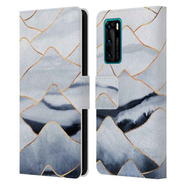 Elisabeth Fredriksson Sparkles Mountains Leather Book Wallet Case Cover For Huawei P40 5G