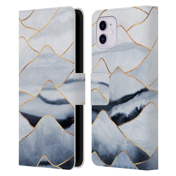 Elisabeth Fredriksson Sparkles Mountains Leather Book Wallet Case Cover For Apple iPhone 11
