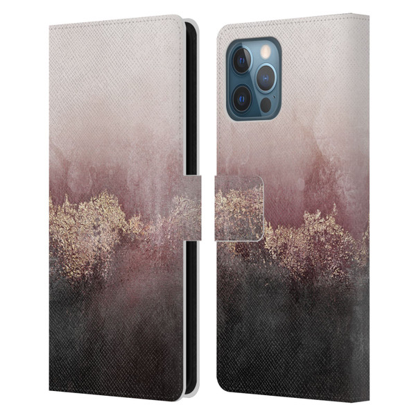 Elisabeth Fredriksson Sparkles Pink Sky Leather Book Wallet Case Cover For Apple iPhone 12 Pro Max