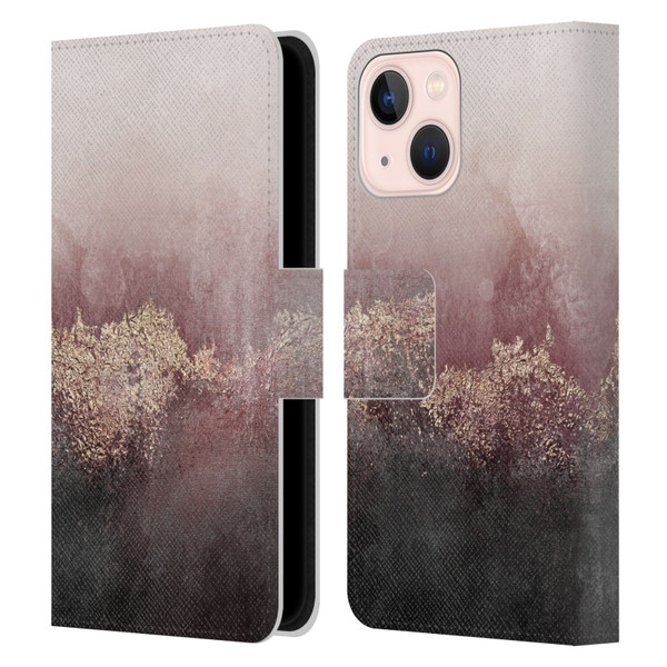 Elisabeth Fredriksson Sparkles Pink Sky Leather Book Wallet Case Cover For Apple iPhone 13 Mini