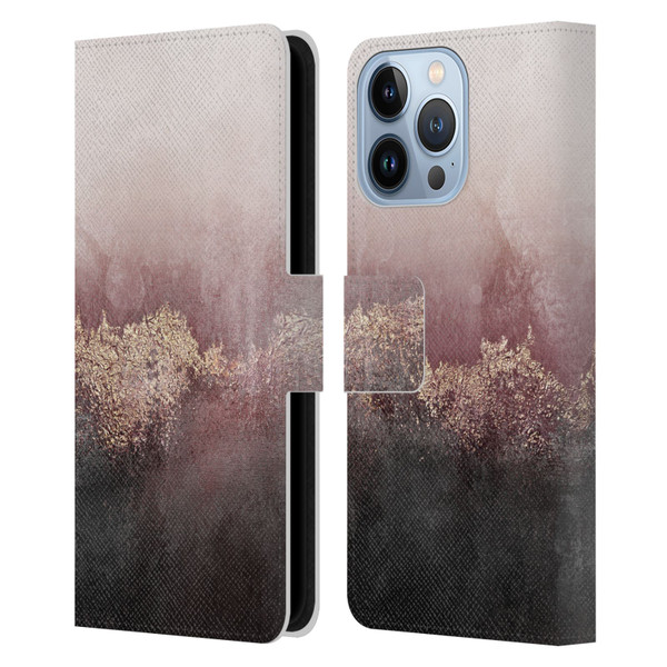 Elisabeth Fredriksson Sparkles Pink Sky Leather Book Wallet Case Cover For Apple iPhone 13 Pro