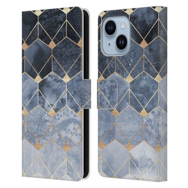Elisabeth Fredriksson Sparkles Hexagons And Diamonds Leather Book Wallet Case Cover For Apple iPhone 14 Plus