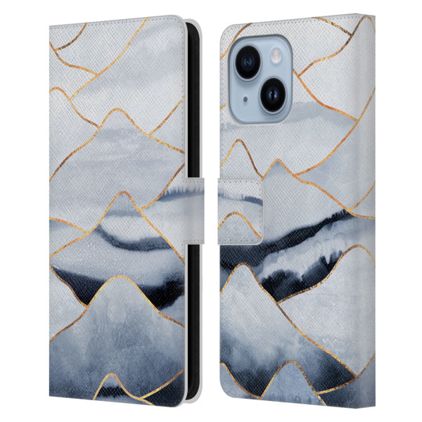Elisabeth Fredriksson Sparkles Mountains Leather Book Wallet Case Cover For Apple iPhone 14 Plus