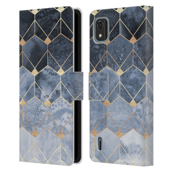 Elisabeth Fredriksson Sparkles Hexagons And Diamonds Leather Book Wallet Case Cover For Nokia C2 2nd Edition