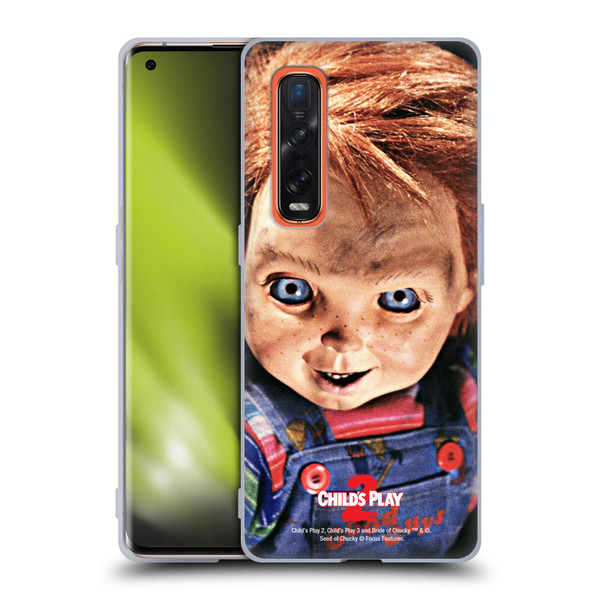 Child's Play II Key Art Doll Stare Soft Gel Case for OPPO Find X2 Pro 5G