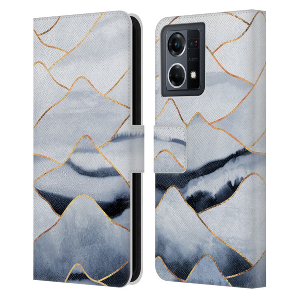 Elisabeth Fredriksson Sparkles Mountains Leather Book Wallet Case Cover For OPPO Reno8 4G