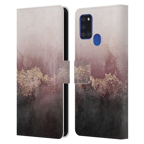 Elisabeth Fredriksson Sparkles Pink Sky Leather Book Wallet Case Cover For Samsung Galaxy A21s (2020)