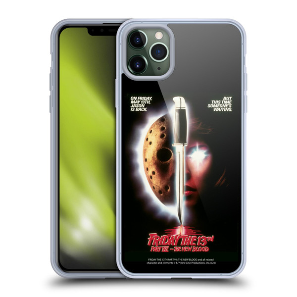 Friday the 13th Part VII The New Blood Graphics Key Art Soft Gel Case for Apple iPhone 11 Pro Max