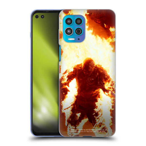 Friday the 13th Part VII The New Blood Graphics Jason Voorhees On Fire Soft Gel Case for Motorola Moto G100