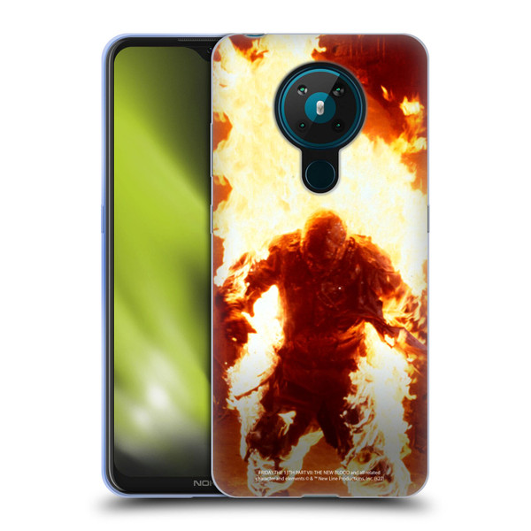 Friday the 13th Part VII The New Blood Graphics Jason Voorhees On Fire Soft Gel Case for Nokia 5.3