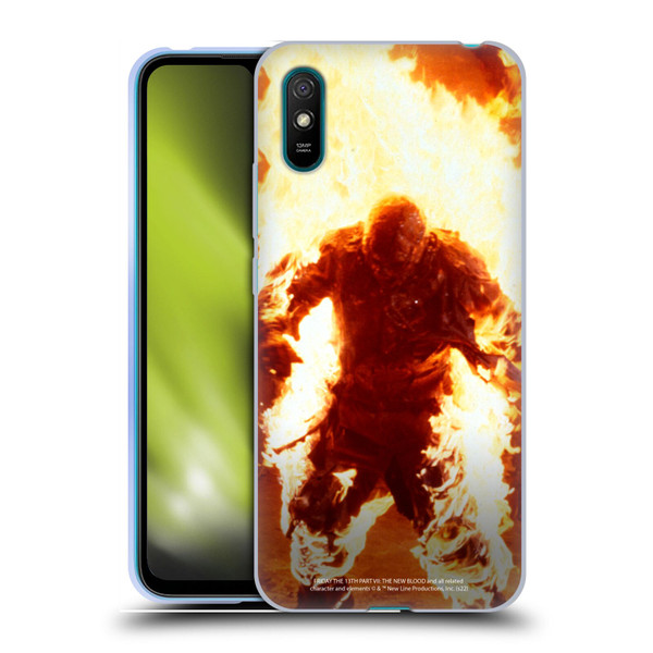 Friday the 13th Part VII The New Blood Graphics Jason Voorhees On Fire Soft Gel Case for Xiaomi Redmi 9A / Redmi 9AT