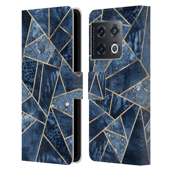 Elisabeth Fredriksson Stone Collection Blue Leather Book Wallet Case Cover For OnePlus 10 Pro