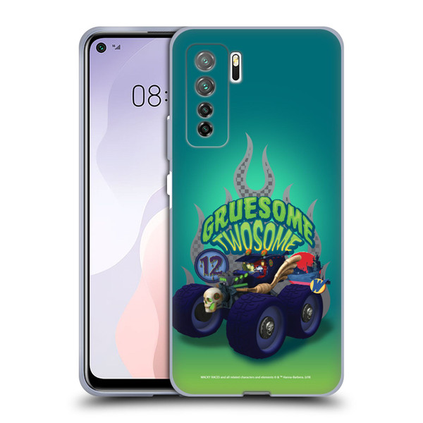 Wacky Races 2016 Graphics Gruesome Twosome Soft Gel Case for Huawei Nova 7 SE/P40 Lite 5G