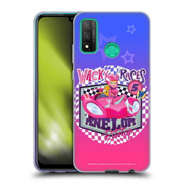 Wacky Races 2016 Graphics Penelope Pitstop Soft Gel Case for Huawei P Smart (2020)