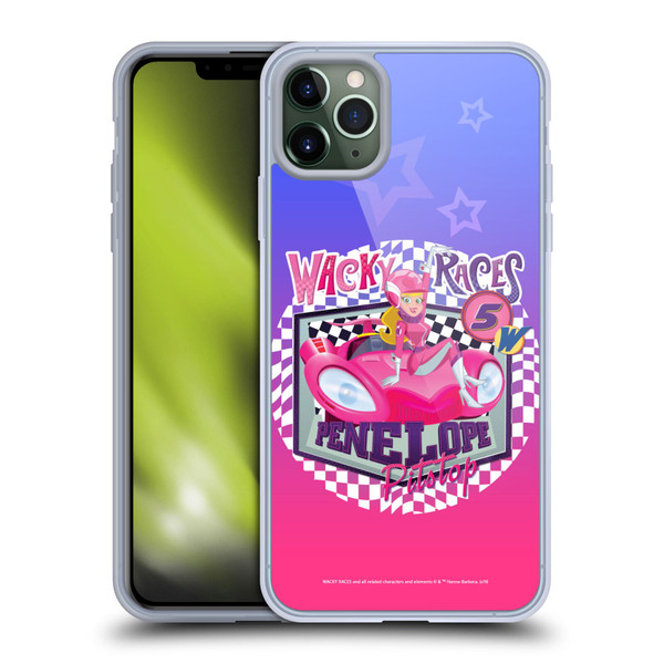 Wacky Races 2016 Graphics Penelope Pitstop Soft Gel Case for Apple iPhone 11 Pro Max