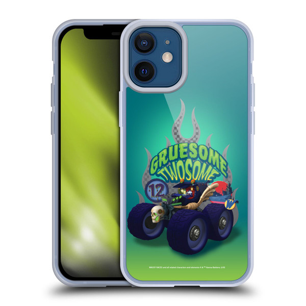 Wacky Races 2016 Graphics Gruesome Twosome Soft Gel Case for Apple iPhone 12 Mini