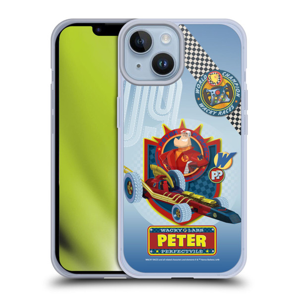 Wacky Races 2016 Graphics Peter Perfect Soft Gel Case for Apple iPhone 14