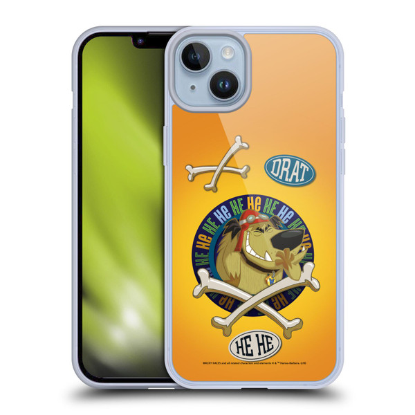 Wacky Races 2016 Graphics Muttley Soft Gel Case for Apple iPhone 14 Plus