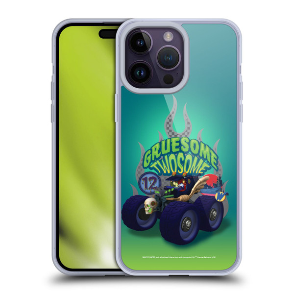 Wacky Races 2016 Graphics Gruesome Twosome Soft Gel Case for Apple iPhone 14 Pro Max