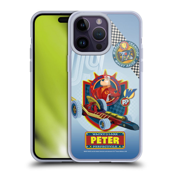 Wacky Races 2016 Graphics Peter Perfect Soft Gel Case for Apple iPhone 14 Pro Max