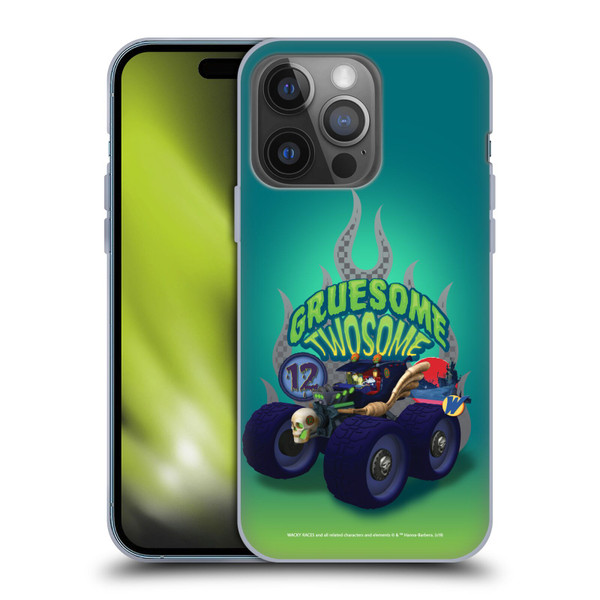 Wacky Races 2016 Graphics Gruesome Twosome Soft Gel Case for Apple iPhone 14 Pro