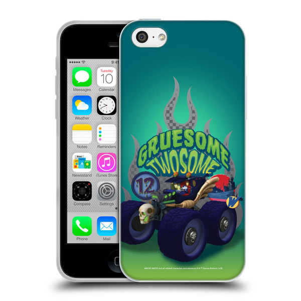 Wacky Races 2016 Graphics Gruesome Twosome Soft Gel Case for Apple iPhone 5c