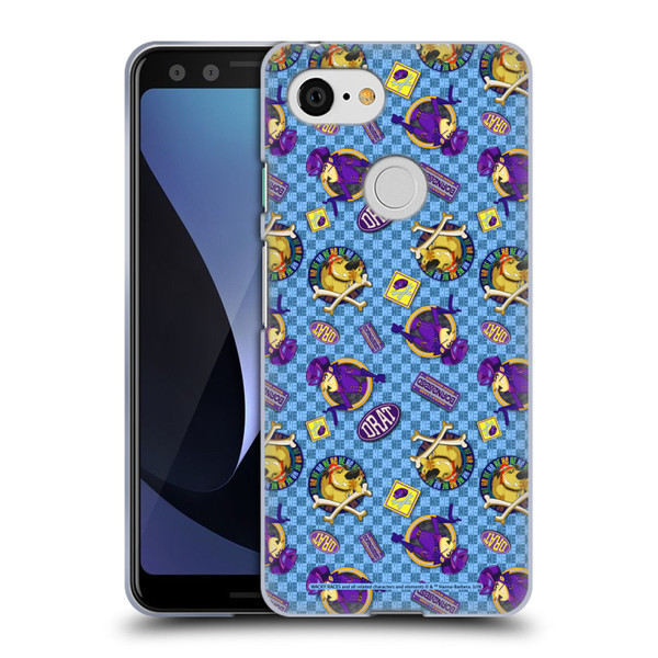 Wacky Races 2016 Graphics Pattern 1 Soft Gel Case for Google Pixel 3