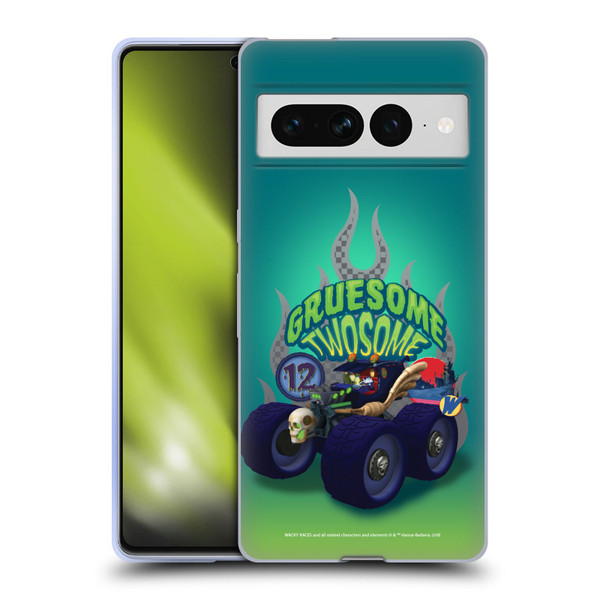 Wacky Races 2016 Graphics Gruesome Twosome Soft Gel Case for Google Pixel 7 Pro