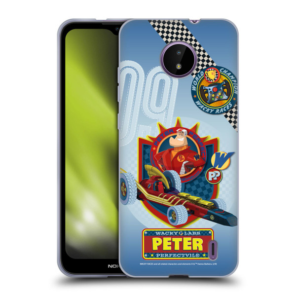 Wacky Races 2016 Graphics Peter Perfect Soft Gel Case for Nokia C10 / C20