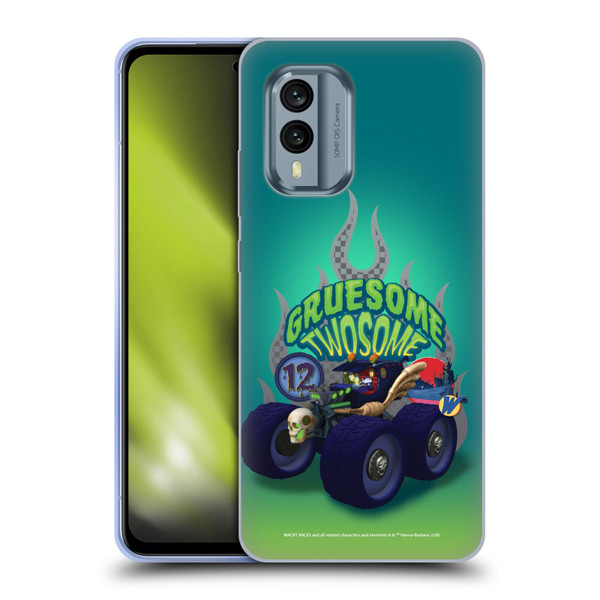 Wacky Races 2016 Graphics Gruesome Twosome Soft Gel Case for Nokia X30