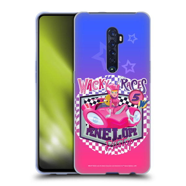 Wacky Races 2016 Graphics Penelope Pitstop Soft Gel Case for OPPO Reno 2