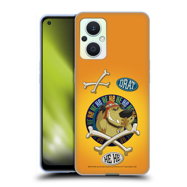 Wacky Races 2016 Graphics Muttley Soft Gel Case for OPPO Reno8 Lite