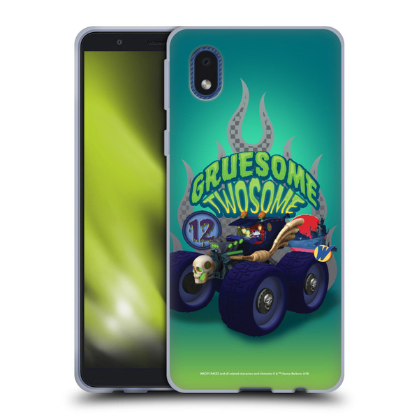 Wacky Races 2016 Graphics Gruesome Twosome Soft Gel Case for Samsung Galaxy A01 Core (2020)