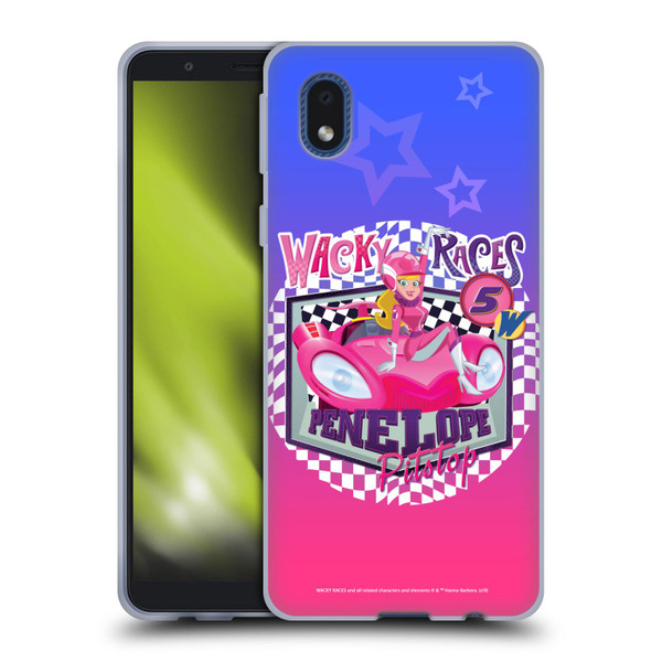 Wacky Races 2016 Graphics Penelope Pitstop Soft Gel Case for Samsung Galaxy A01 Core (2020)