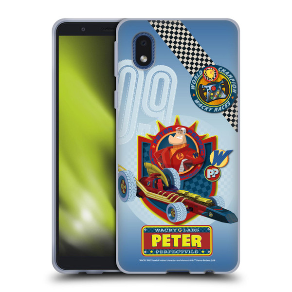 Wacky Races 2016 Graphics Peter Perfect Soft Gel Case for Samsung Galaxy A01 Core (2020)
