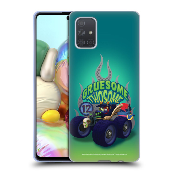 Wacky Races 2016 Graphics Gruesome Twosome Soft Gel Case for Samsung Galaxy A71 (2019)